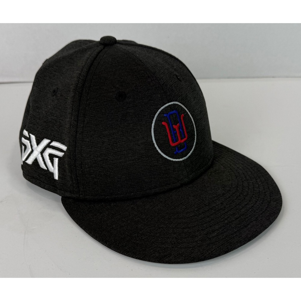 PXG New Era 9FIFTY Golf Hat Black Heather Adjustable Circle Logo "BW" Cap OSFM - Picture 1 of 13